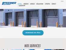 Tablet Screenshot of premierequipement.com